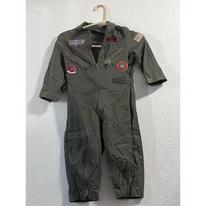 Top Gun by Leg Avenue Flight Suit Halloween Costume kids S  Maverick Badge